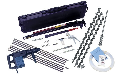 Hordkofferes nagyteljesítményű talajgáz mintavevő készlet