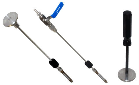 Padozat alatti talajgáz mintavevő készlet elemei, 2