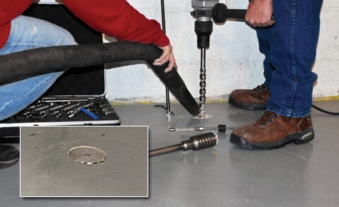 Padozat alatti talajgáz monitoringpont kiépítése