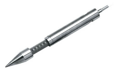 Visszahúzható / visszanyerhető talajgáz mintavevő szondacsúcs