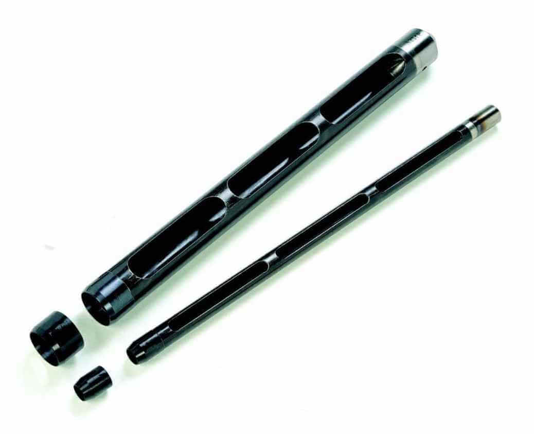 Ablakos magmintavevő szonda cserélhető (menetes) egyszerű ("sima") vágóéllel, 2. kép Ablakos magmintavevő szonda menetes sima vágóéllel