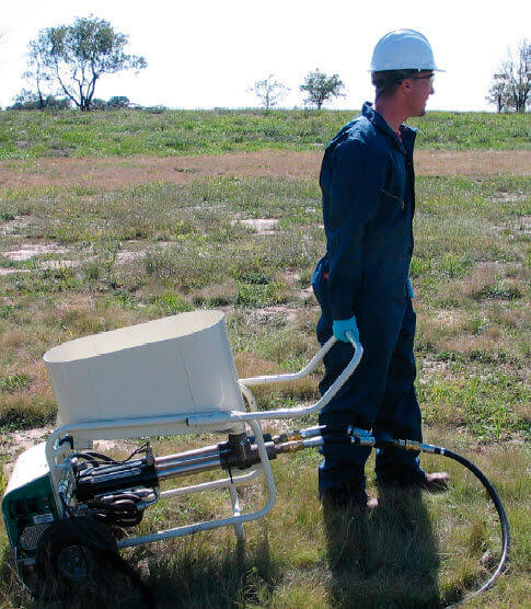 GP350 injektáló szivattyú aggregát mozgatása terepen GP350 injektáló szivattyú aggregát mozgatása terepen