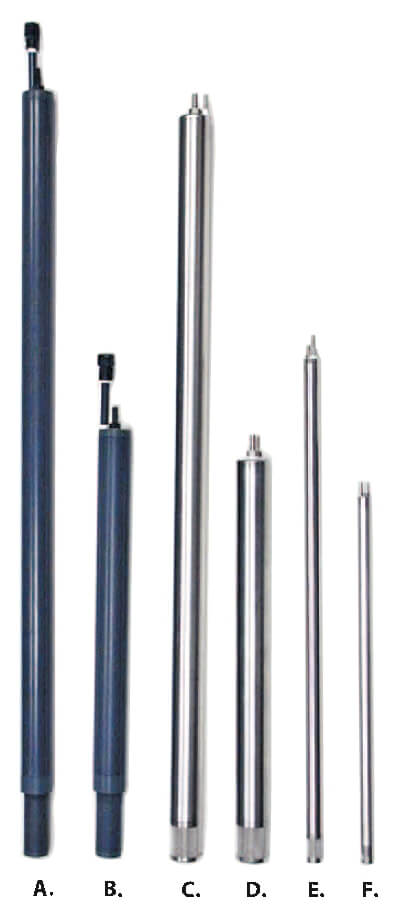 Különböző anyagú és méretű GT mintavevő hólyagszivattyú típusok Különböző anyagú és méretű GT mintavevő hólyagszivattyú típusok