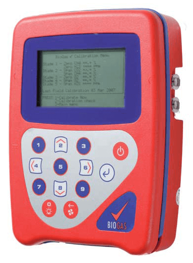 Hordozható biogáz-elemzők