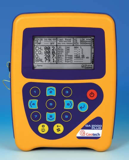 GA 2000 Plus hordozható depóniagáz-elemző GA 2000 Plus hordozható depóniagáz-elemző