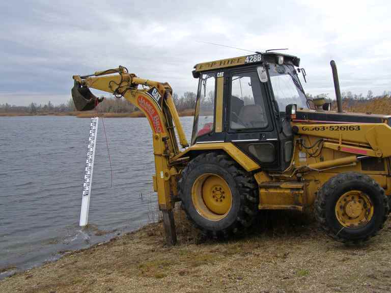 Álló lapvízmérce telepítése, 1. kép Álló lapvízmérce telepítése, 1. kép