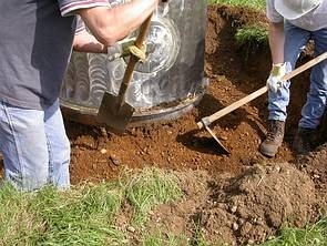 Hidro-liziméter leszúrása Hidro-liziméter leszúrása