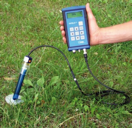 Tenzió mérése telepített T1 tenziométer valamint Infield7 hordozható kéziműszer segítségével Tenzió mérése telepített T1 tenziométer valamint Infield7 hordozható kéziműszer segítségével