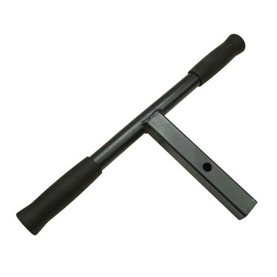 Gumibevonatú hajtókar toldható kézi talajfúróhoz