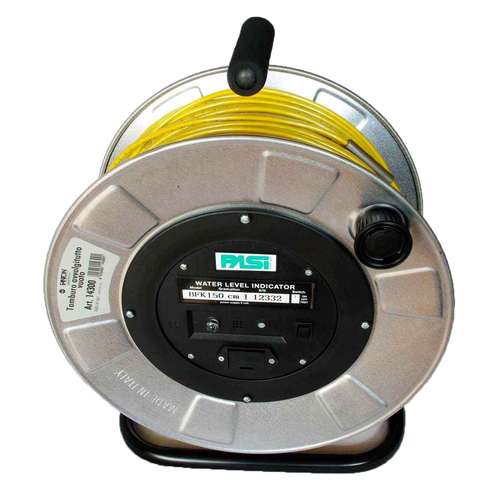 Vízszintmérő, kút, kézi, hordozható, talajvíz, felszín alatti víz, nyugalmi vízszint, üzemi vízszint, water level meter, dipmeter, cable ruler, Wasserlichtlot