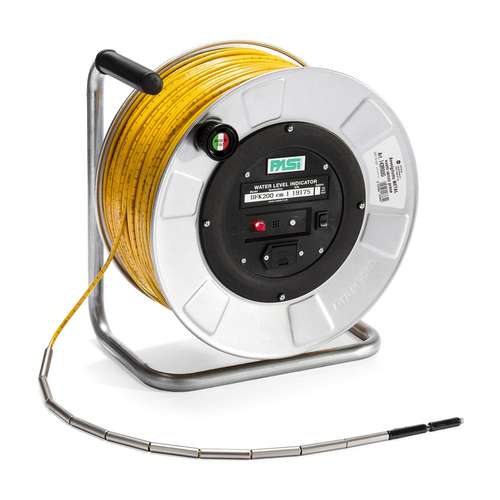 Vízszintmérő, kút, kézi, hordozható, talajvíz, felszín alatti víz, nyugalmi vízszint, üzemi vízszint, water level meter, dipmeter, cable ruler, Wasserlichtlot