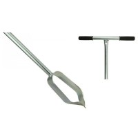 Horganyzott nem toldható holland kézi talajfúró, átmérő 100 mm - hobbi kategória